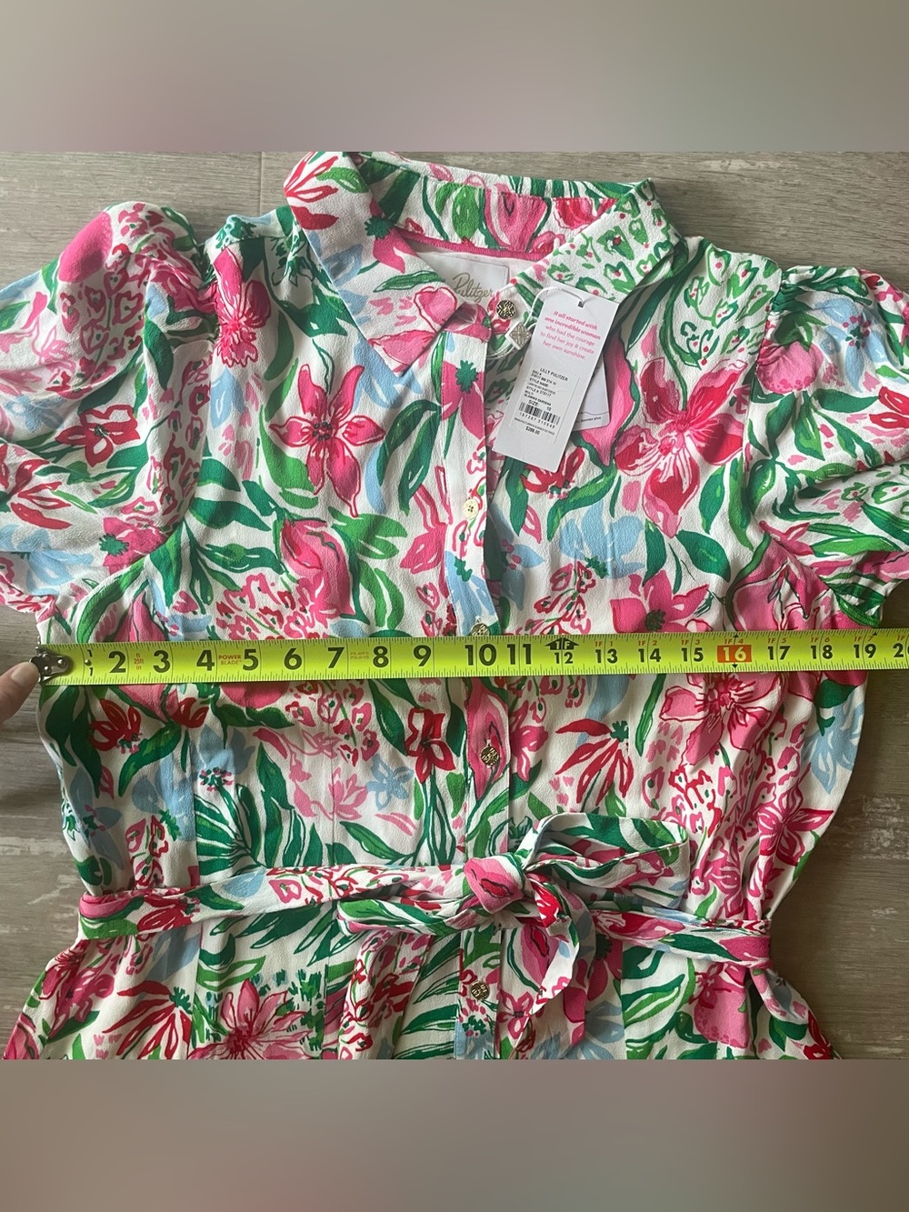 Size 10 NWT Lilly Pulitzer Larkyn Midi Shirtdress Dress in Multi Glowing Gardens - Picture 5 of 9